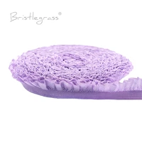 BRISTLEGRASS-ribete de encaje con volantes brillantes, banda elástica de LICRA de tul de 5/8 ""y 15mm, diadema para vestido, artesanía de costura, 2, 5 y 10 yardas