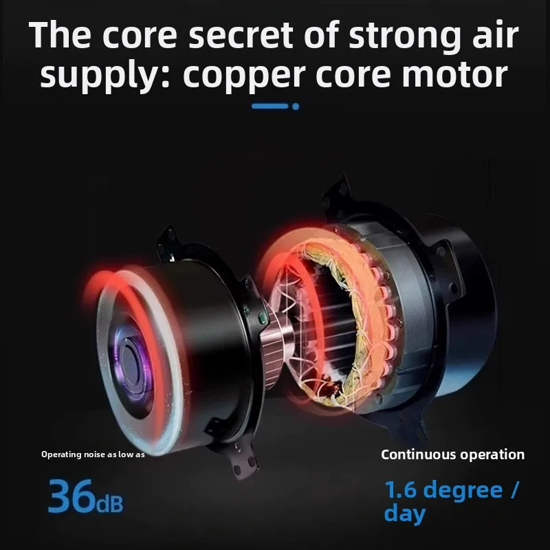 DC intelligent control central fresh air system Commercial ultra-quiet full heat exchange fresh air fan Purification home