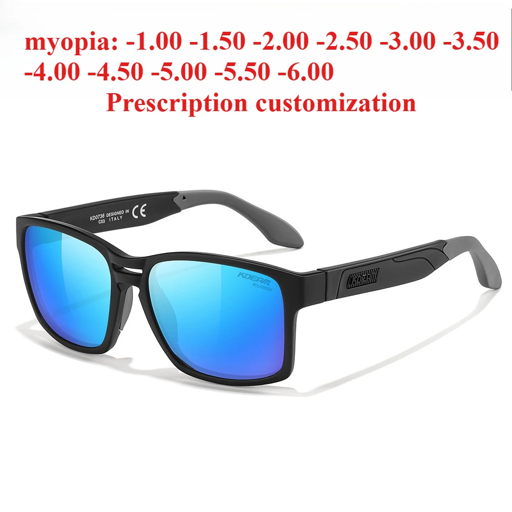 

Men's tr90 uv protection sunglasses iridescent outdoor sports polarized sunglasses custom prescription available: -1.00 to -6.00