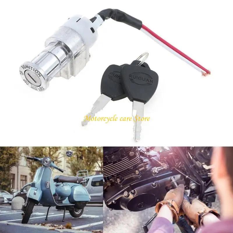 U75F Motorcycle Battery Box Lock 10mm Cylinder 16mm Length 15.5mm Hole Spacing For EBike Battery Security