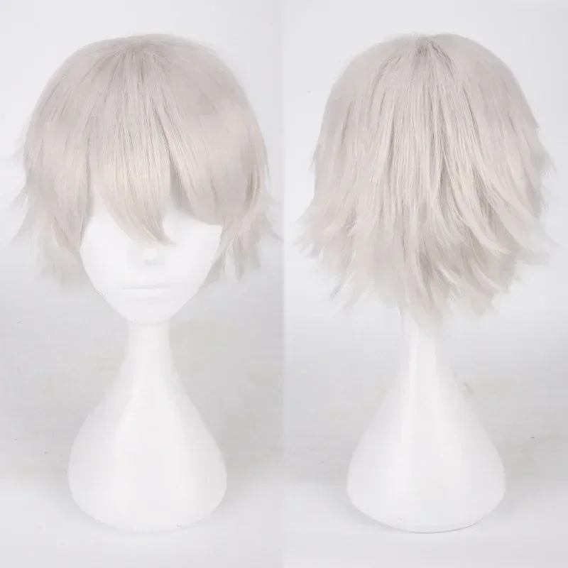 Anime Mystic Messenger 707 Cosplay Synthetische Perücke Kurze Rot Orange Hitzebeständige Haar Cosplay Perücken – Detail 2