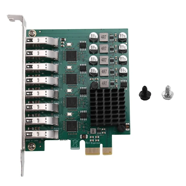 

Discount PCI-E 2.0 X1 to USB3.2 Gen1 Adapter Card Desktop 4-Channel 8-Port USB3.2 Gen1 Expansion Card 5Gbps PCI-E Adapter Card