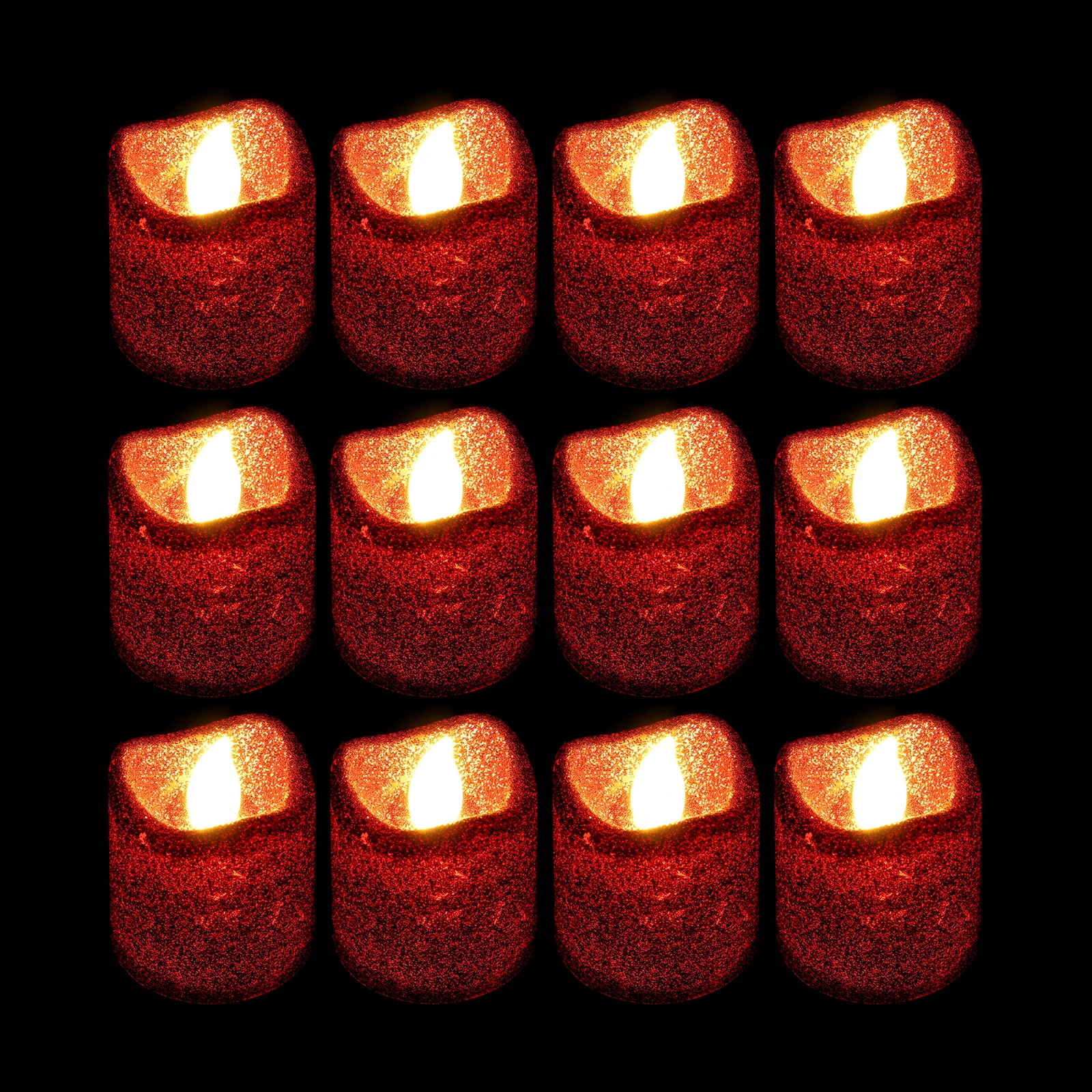

24pcs Wave Lamp Electric LED Decorative Flameless Mini Tea Candles Plastic Small Lamps Home Wedding Scene LED Lighting