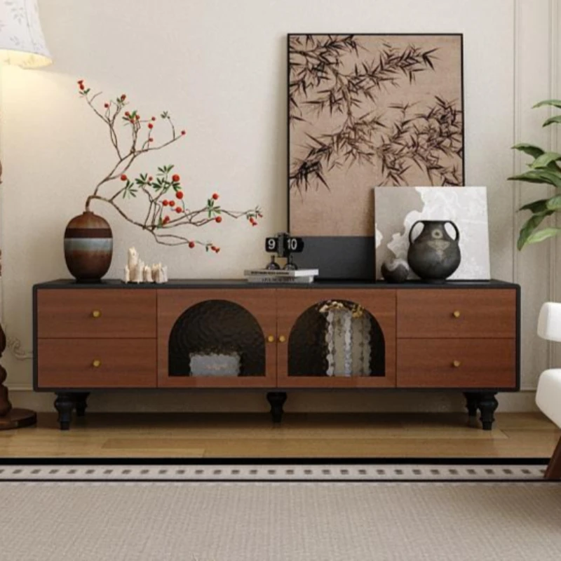 

Винтажная тумба под телевизор с ящиками из массива дерева, современная оригинальная тумба для ТВ, мебель для гостиной, домашняя мебель, шкаф HQ40DS