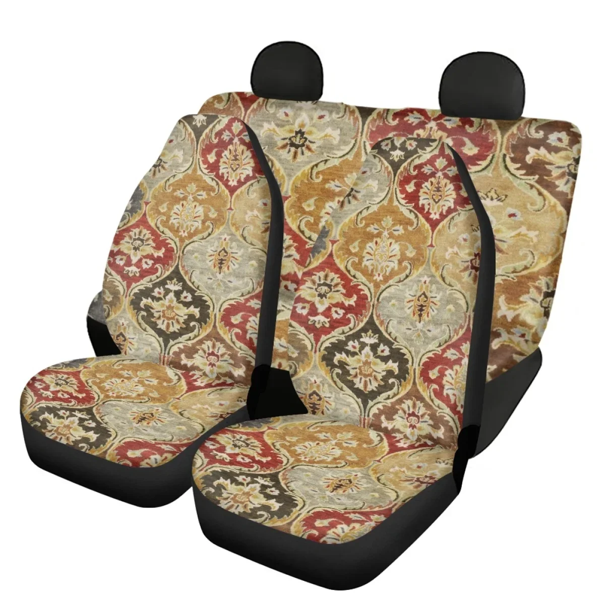 New Zealand Pattern Car Seat Cover Set  Easy to Install Women Men Vehicles Front and Back Seat Cover Fit Most of Truck Sedan