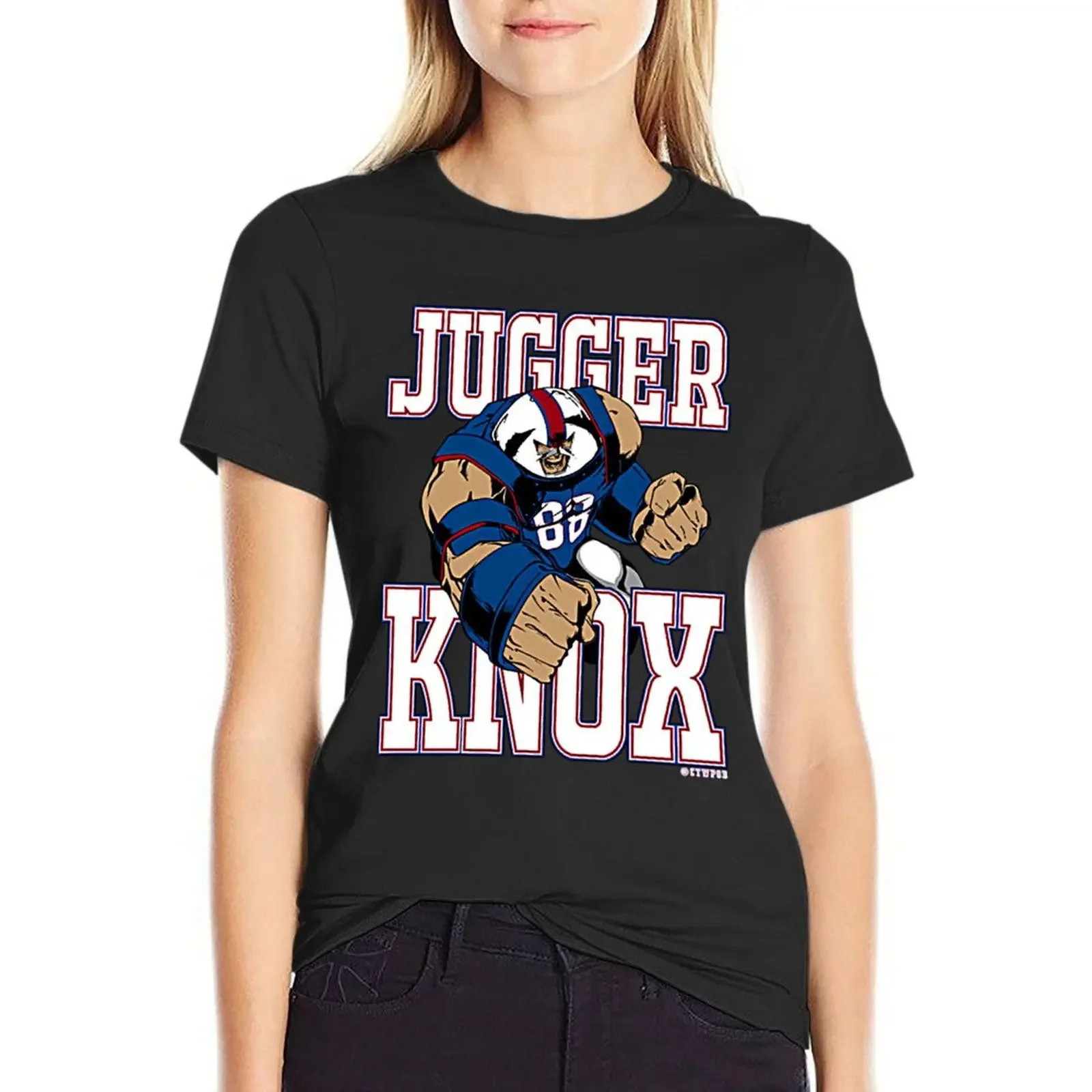 

Jugger Knox T-Shirt female customs korean fashion oversized t shirts for Women