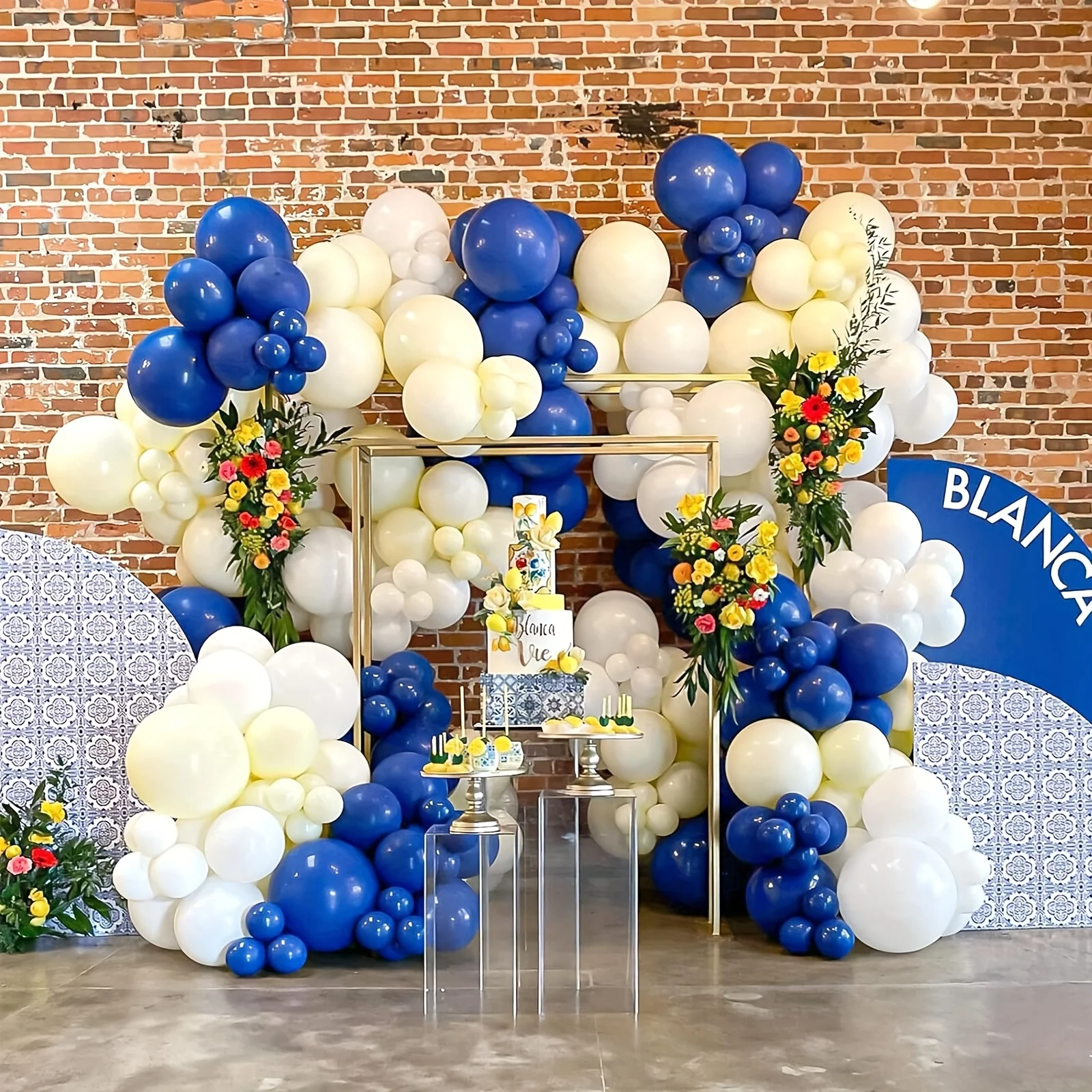 Royal Blue Balloon Sets 101 Pieces Different Sizes (18 12 10 5 Inches) for Birthday Graduation Bathroom Theme Ocean-Style Party Decorations