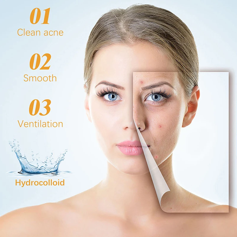 10 pz Acne Patch Riparazione Macchia Brufolo Strumento di Rimozione per il Viso Mento Fronte Traspirante Idrocolloide Adesivo Invisibile Cura Della Pelle