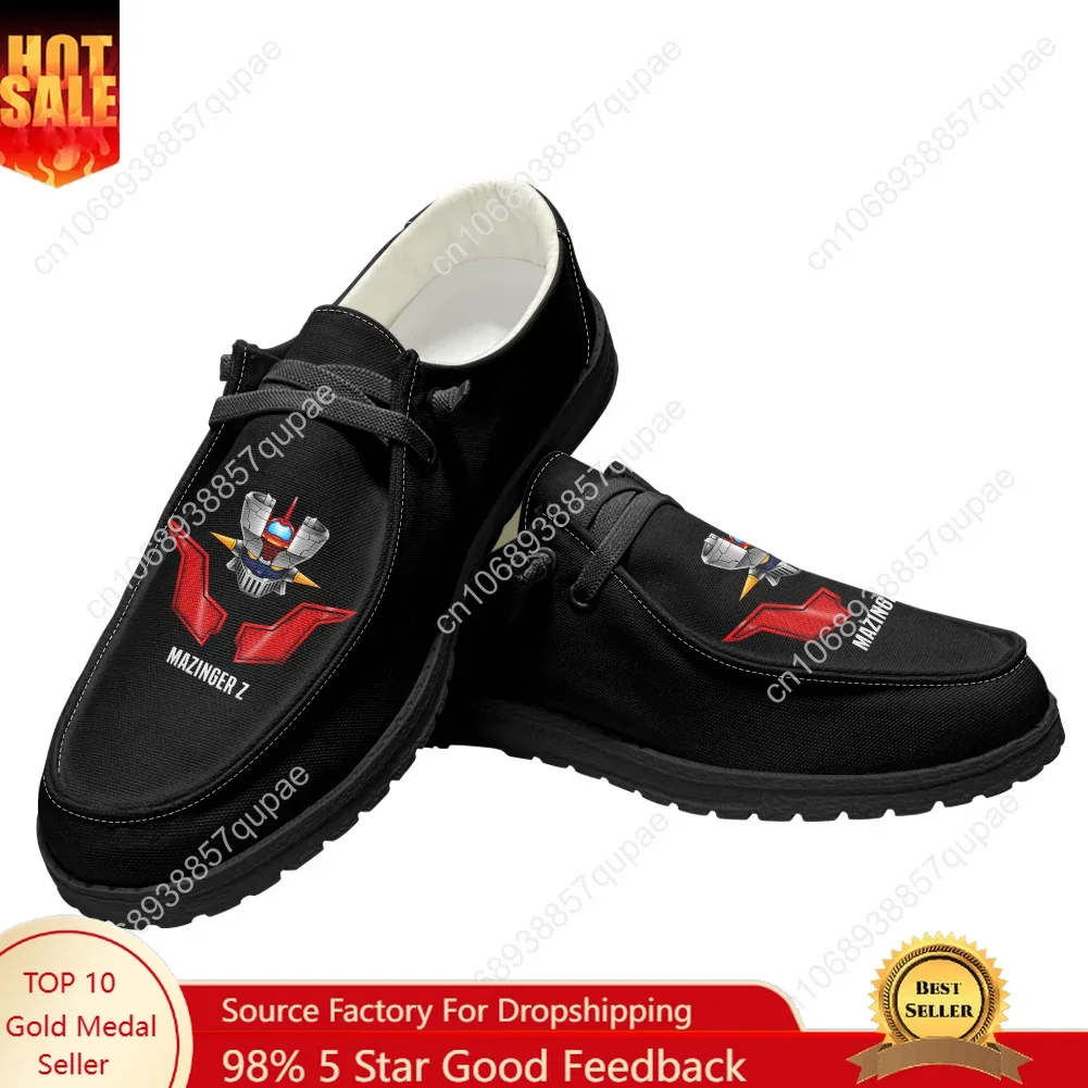 

Mazinger Z Casual Shoes Anime Cartoon Cute Flat Shoe Men Woman Breathable Outdoor Lightweight Footwear Couple Custom Made Shoe