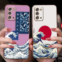 Smooth E-TPU Phone Case For Samsung A03 A04 A05 A10 A50 A70 M14 M23 M33 M51 M62 NOTE 20 10 9 5G Case The Great Wave Off Kanagawa