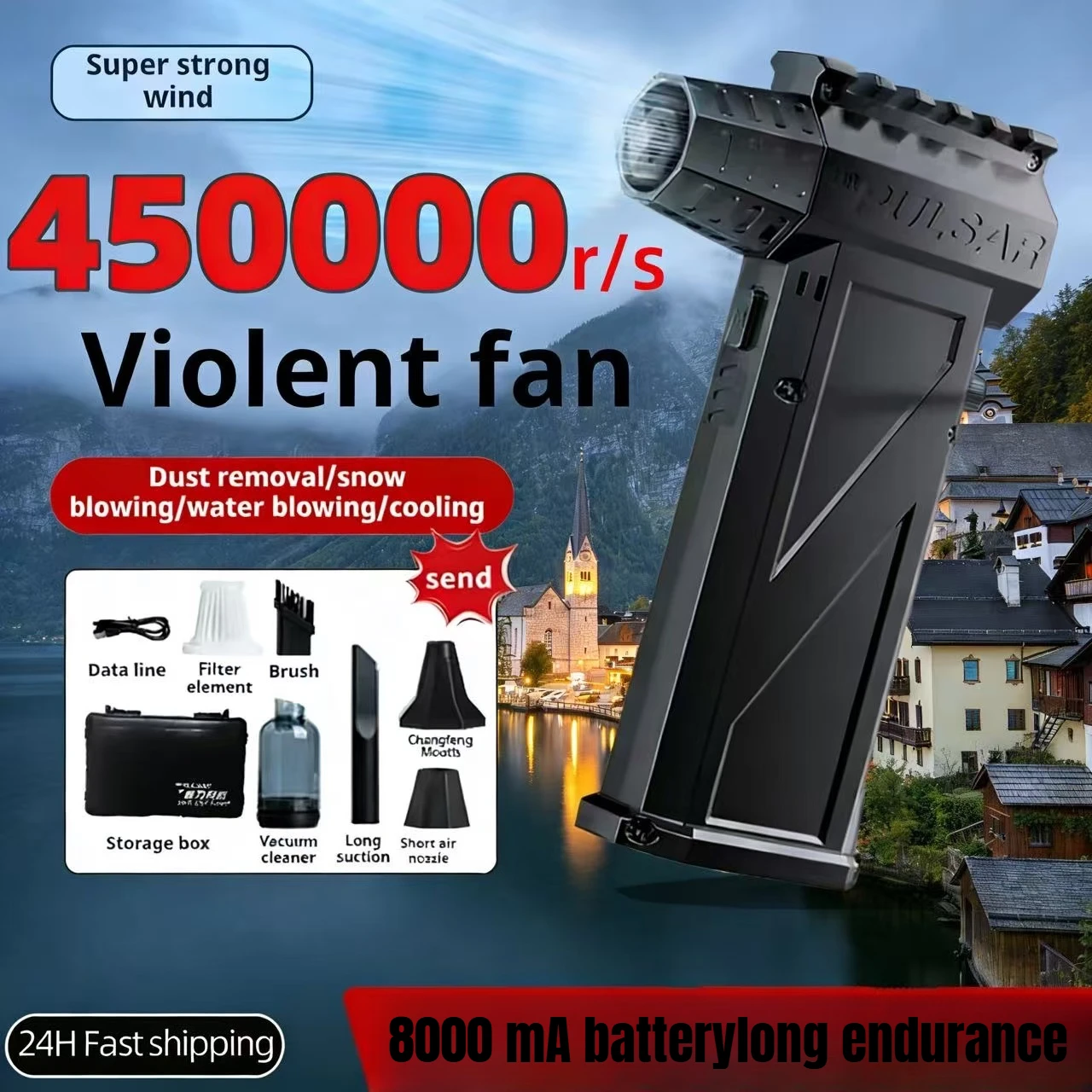 

Мощный портативный турбовентилятор 2026X3Pro Mini: электрический турбонаддув, воздуходувка для сжатого воздуха, автомобильный вентилятор для быстрой очистки