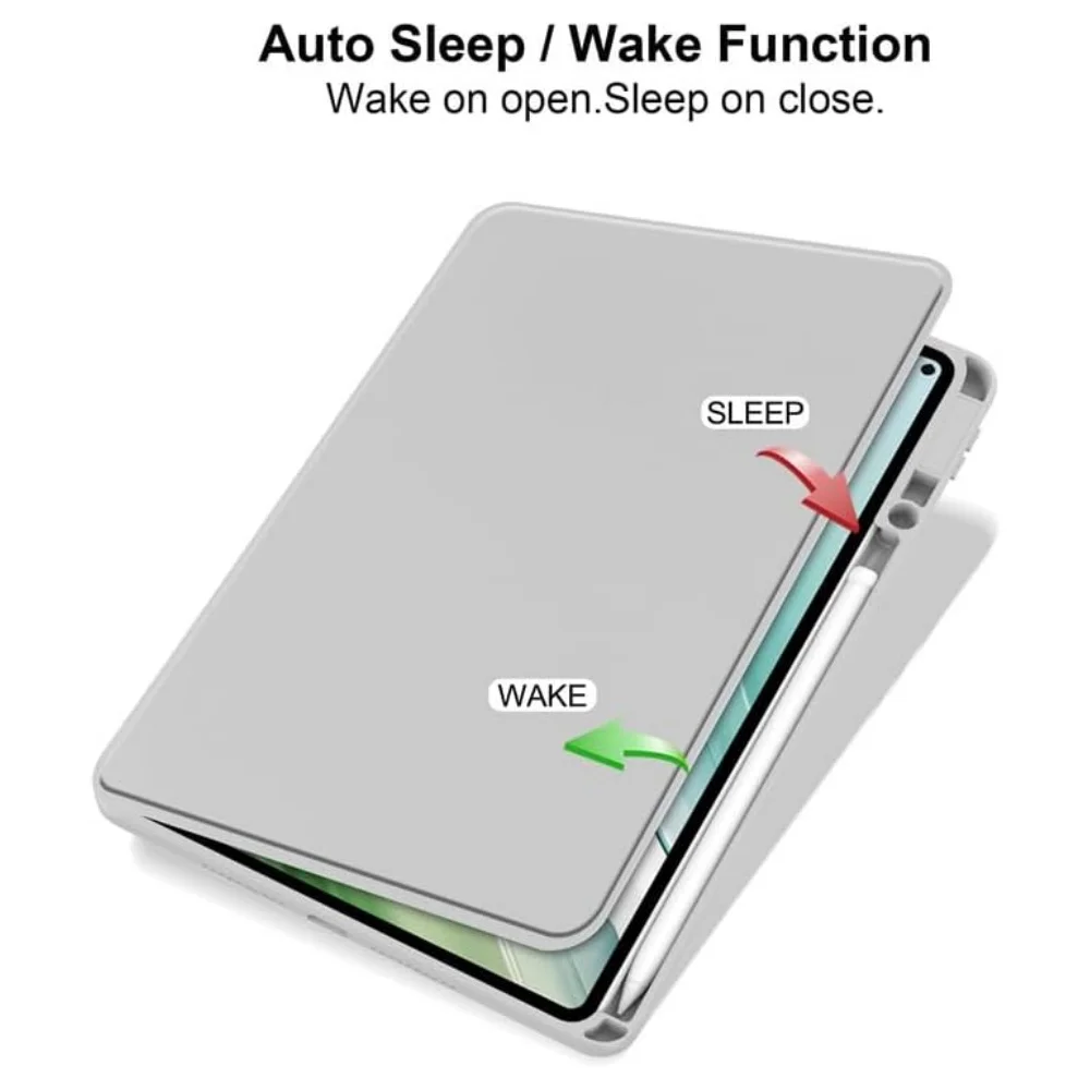 For Huawei Honor Pad X9a Case ELN2-W29 Honor Pad X9 Pro X10 Pro 11.5inch Tablet 360 Rotating Acrylic Clear Cover Pencil Holder