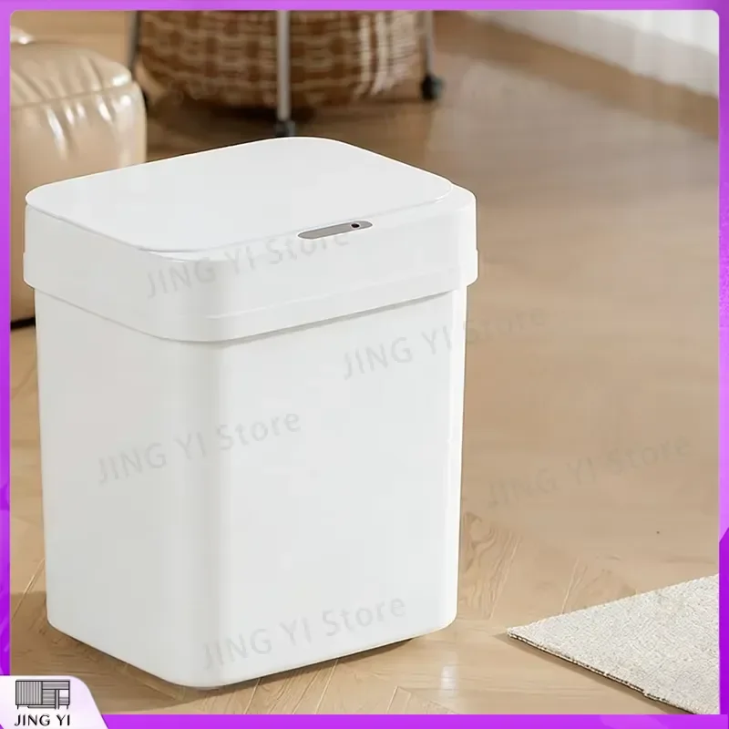 13L Smart Trash Can Automatic Sensor Induction Waste Bin Infrared Motion Detection Touchless Garbage Can Plastic Battery