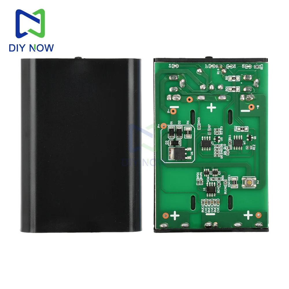 

DC 12V Power Bank Isobaric UPS Battery Box 3 18650 No-welding DIY Kit with Protective Strip DC Seat 5.5*2.1mm