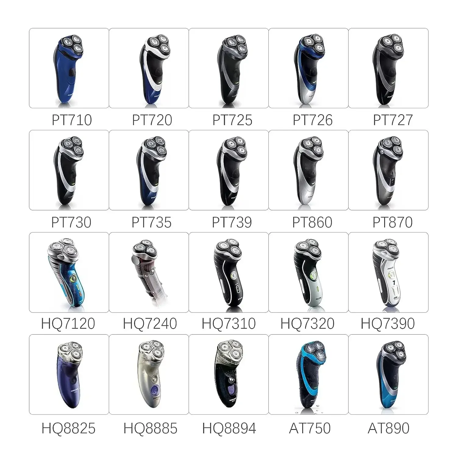 شفرات بديلة HQ8 لآلة حلاقة فيليبس نوريلكو ، آلات حلاقة أكواتيك ، HQ7100 ، HQ7180 ، HQ7200 ، HQ7240 ، HQ7290 ، HQ7742 ، HQ7760 ، HQ7762