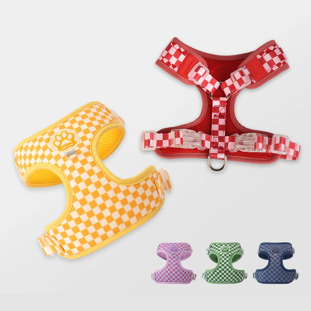 Adjustable Padded Dog Harness And Leash Set For Small Medium Pets_voghion.com
