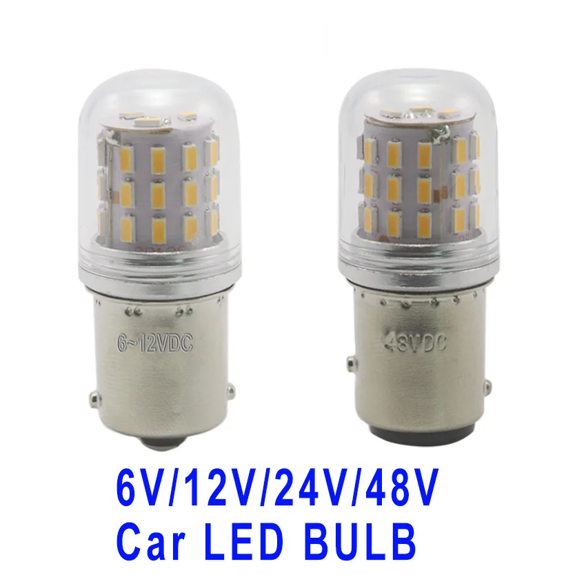 Mcdrlled G18 R10W P21W Led Bulbs Boat Semaphore Strobe Auto Signal Light White 6V 12V 24V 48V