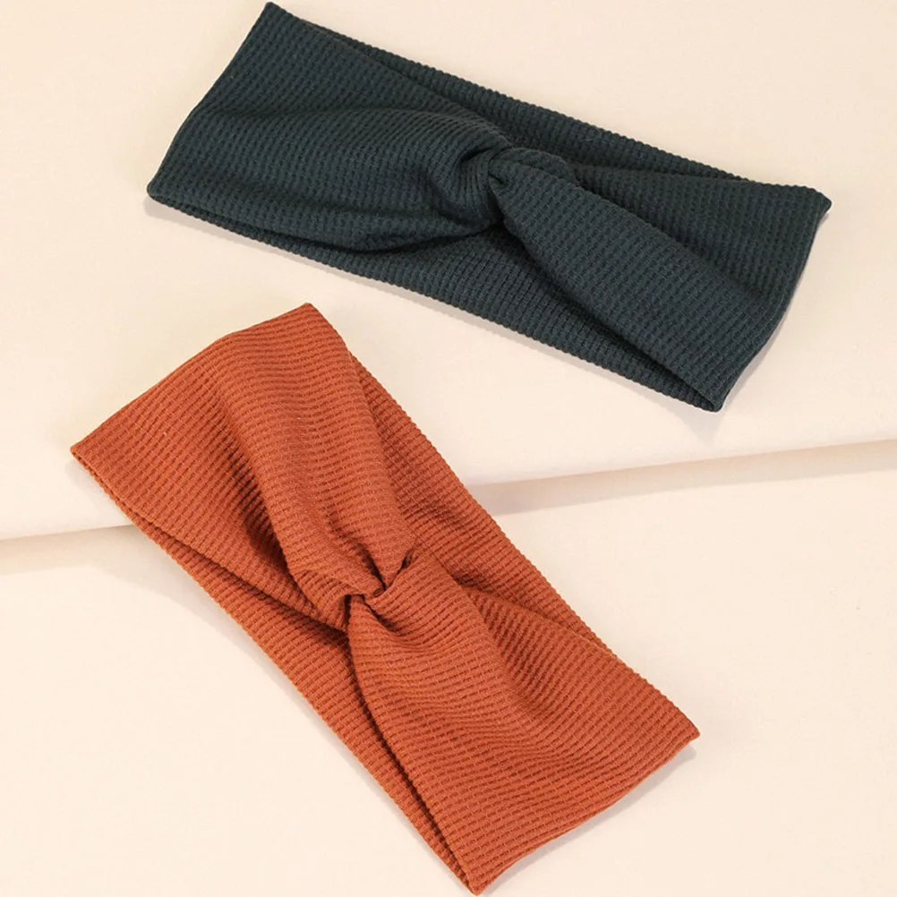 

3pcs Headbands Premium Elastic Fabric Smooth Stretchy Vintage Women Accessories Hairband For Yoga Home Exercise