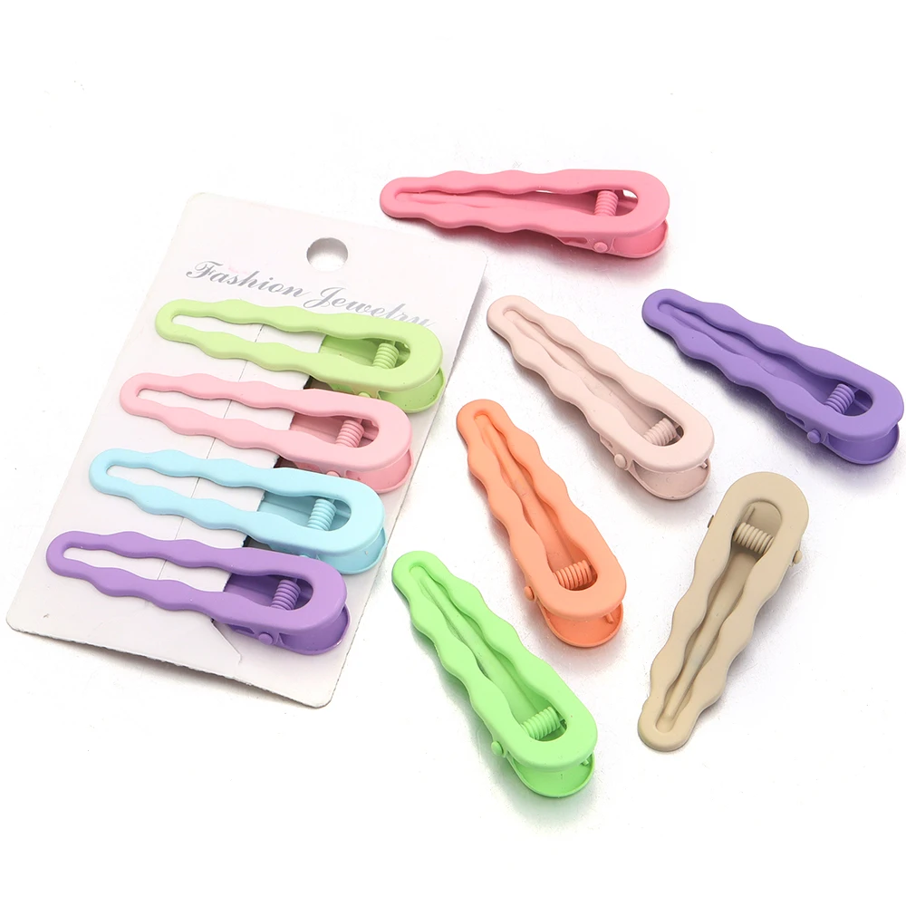 10 teile/los Metall Haarnadeln 5,8 cm Bunte Hohl Welle Haar Clip Haarspangen Einstellung Basis Süße Barrettes Für DIY Haar Zubehör – Detail 5