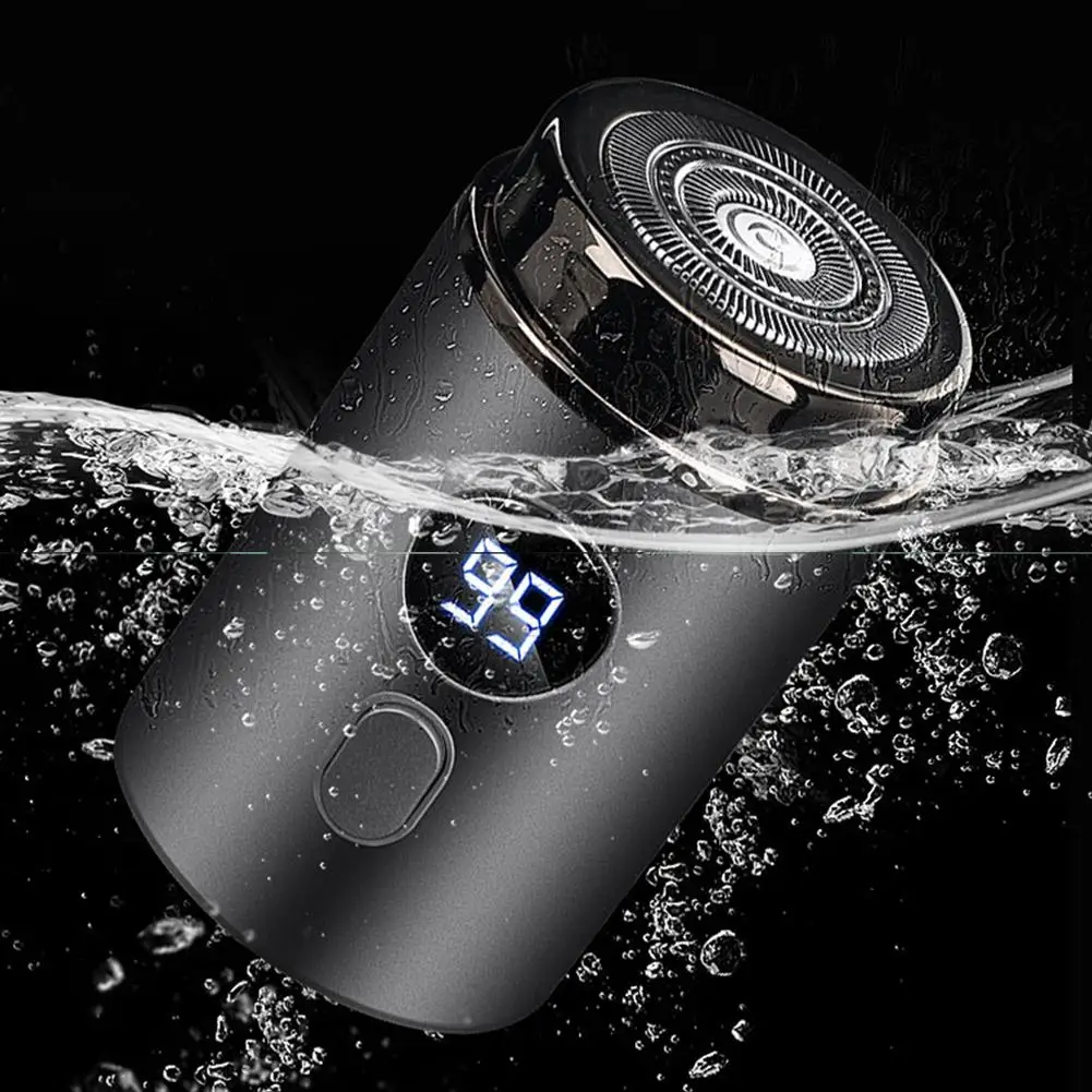 ماكينة حلاقة كهربائية صغيرة قابلة لإعادة الشحن للرجال والنساء - ماكينة حلاقة محمولة مع شاشة LED رقمية USB من النوع C لشحن السيارة والاستخدام المنزلي #3