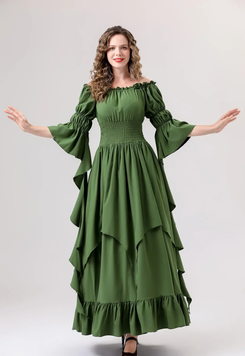 Women's Gothic Witch Dress Medieval Renaissance Victorian Costumes