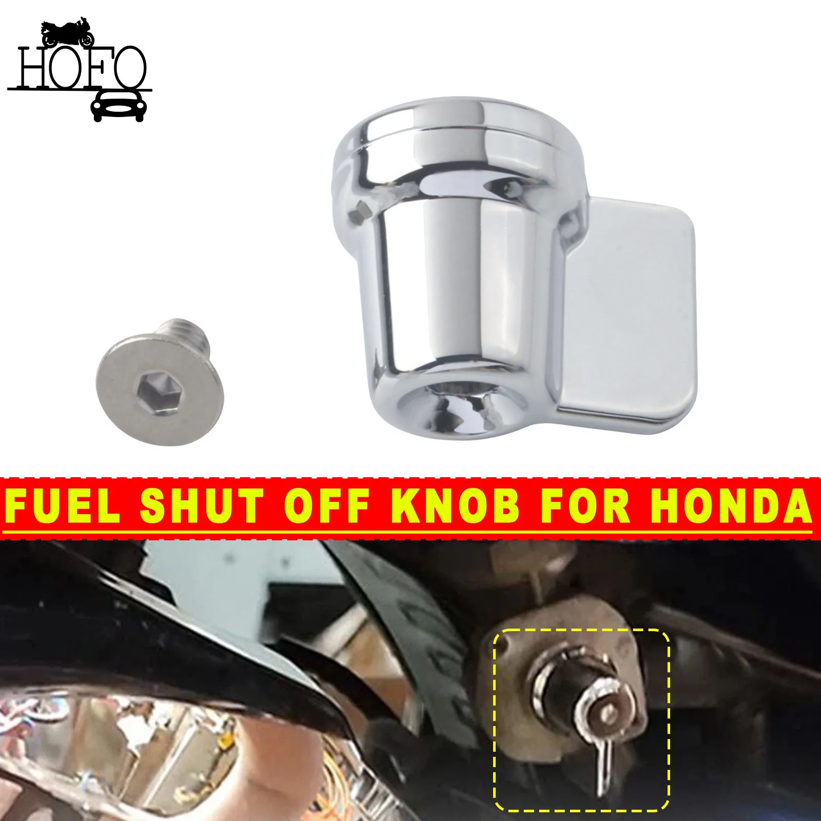 

Motorcycle Fuel Shut Off Knob ABS Plastic For Honda VT1100C Shadow Spirit 1998-2004