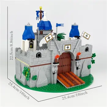 中世紀騎士城堡模組化建築,創意拼搭城堡積木套裝,積木玩具,房間裝飾禮品 8 最佳銷售 樂高城堡 - №5