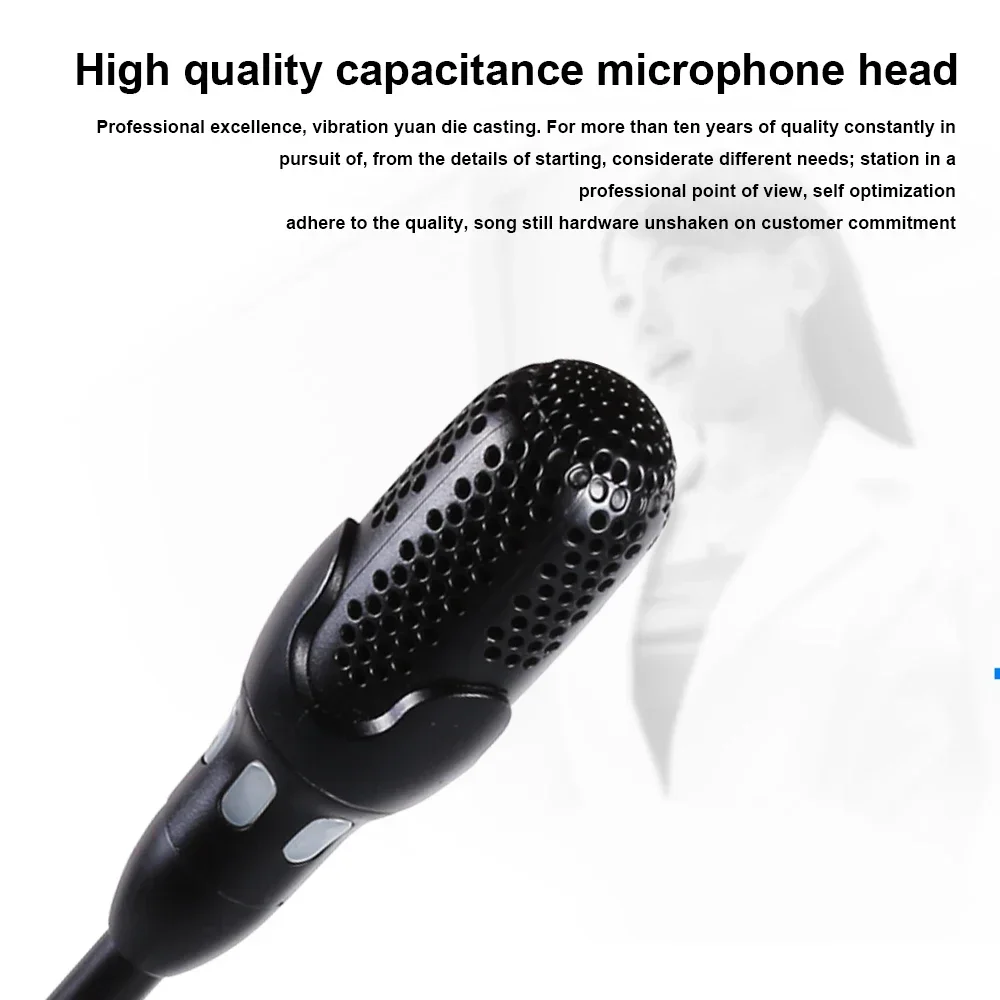 2026/Biner C900 Professional Ditals 2 24V Gooesneck Desktop Conference Wired Microphone