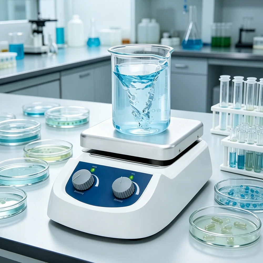 New  Laboratory Equipment 2L Hot Plate Magnetic Stirrer 0-2000 Rpm Heating Magnetic Stirrer