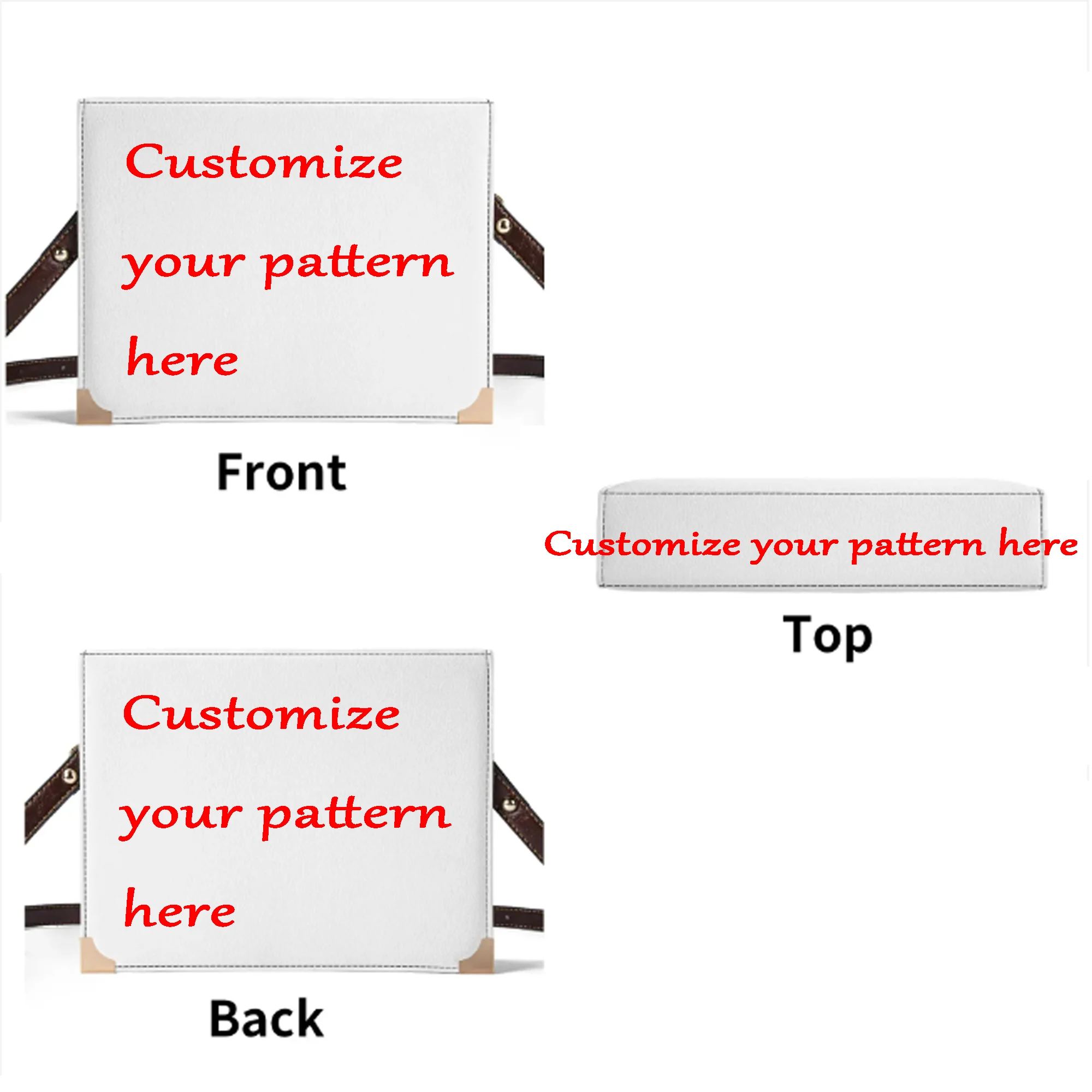 Book Siz Fashion Women\'S Bag Custom Design Pu Material Unique Design Hand In Hand With A Handbag Crossbody Bag