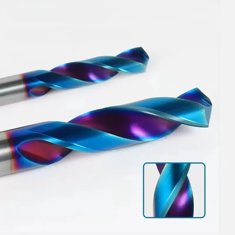 WOY HRC45 HRC55 HRC65 2F 텅스텐 스틸 카바이드 드릴 비트, CNC 기계 타각기 트위스트 드릴 비트 도구, 1.0-18mm