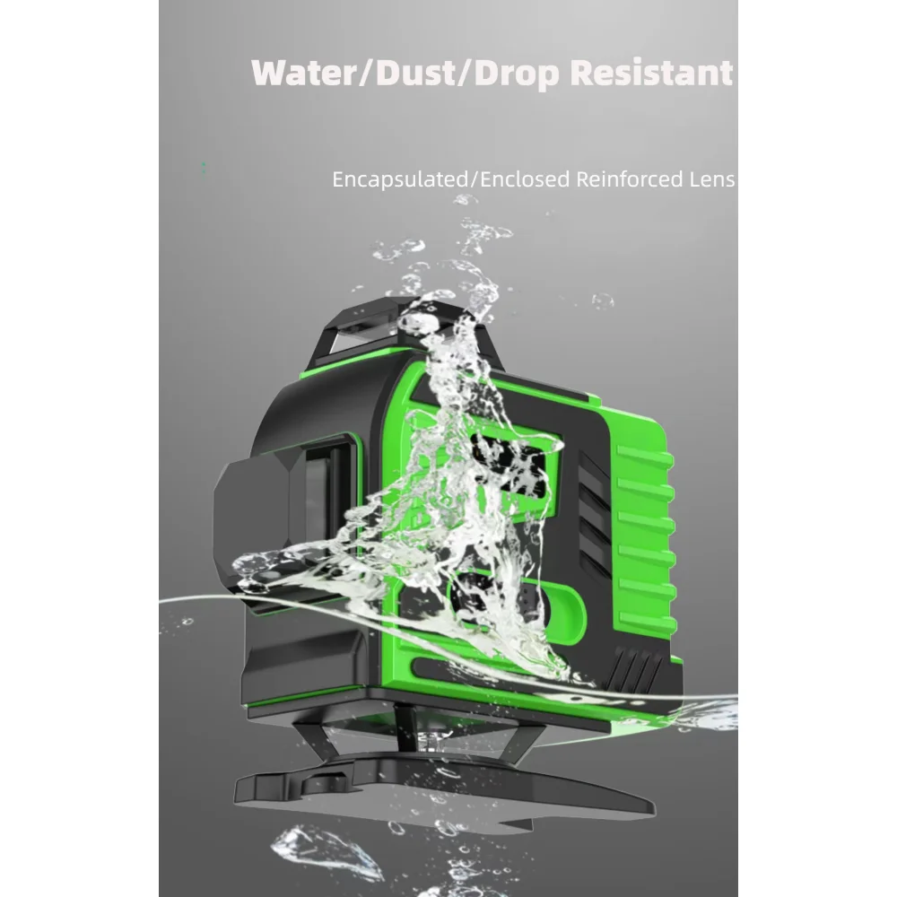 Штатив/поворотный лазер 16-линейный лазер Профессиональный уровень зеленой линии Самовыравнивающийся на 360 автономный