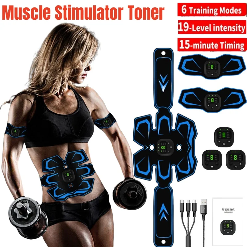 Stimulator Muscle Toner EMS Muscle Stimulator Fitness Weight Loss Massager Abdominal Training Slimming Patch Workout Quipment