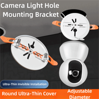 Snap-on Downlight Hole Camera Mount Bracket Space-saving Tilt Hoisting Base Wall Mount Bracket for Xiaomi Ezviz TP-LINK