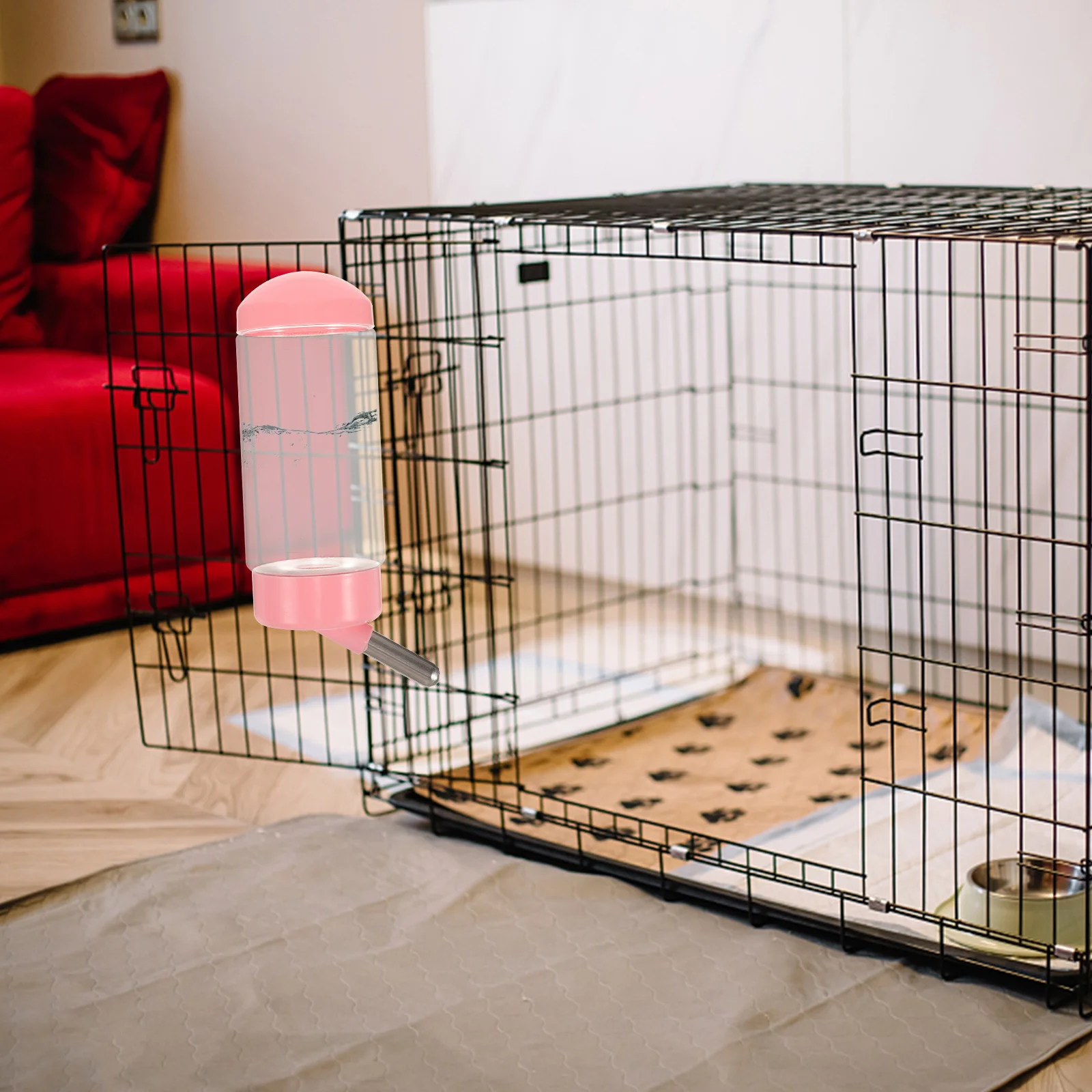 

400Ml Pet Water Bottle Hanging Leak Proof Dispenser Plastic for Small Animals Hamsters Cats Dogs Rabbits Safe Use