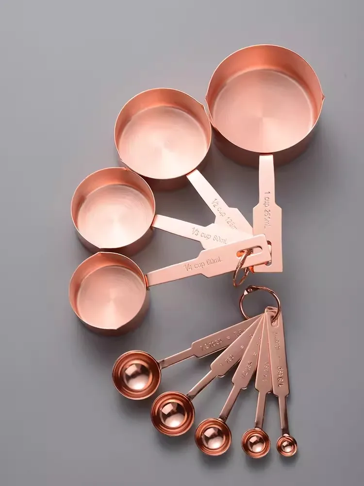 

Measuring Spoon Cup Set Customized Stainless Steel Scale Grams Milk Powder Coffee Baking Measure Tool