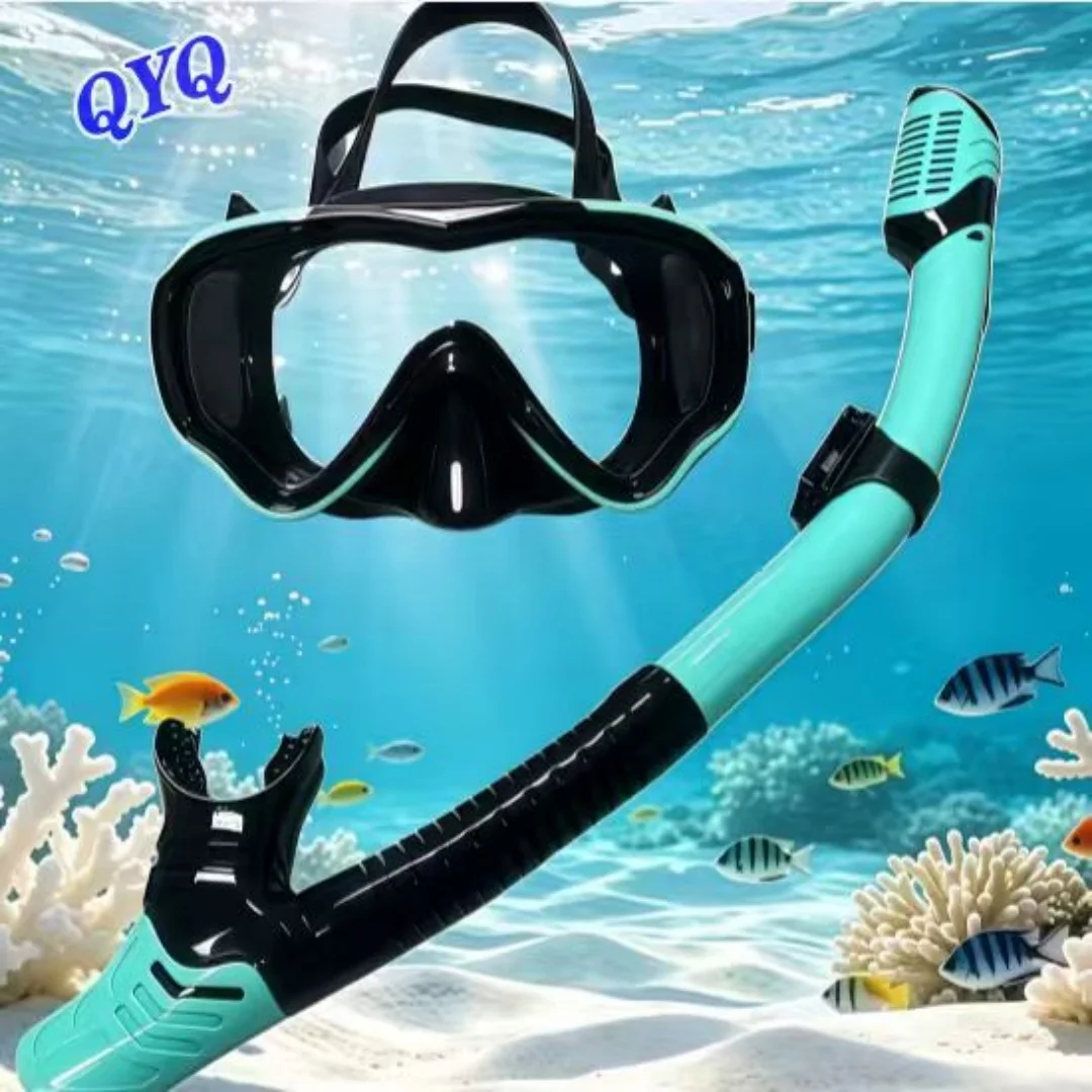 Swim Goggles Diving Snorkel Mask with Nose Cover Swimming Goggles