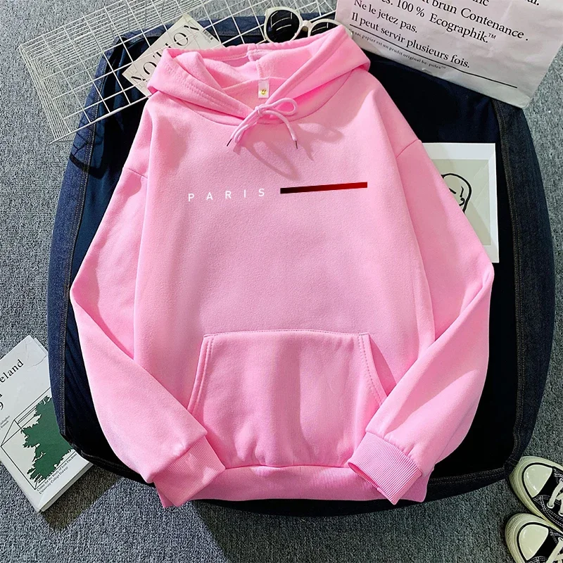 Paris Fashion Damen-Hoodies für alle Jahreszeiten, Alltag, Freizeit, Sportliche Kapuzenpullover, für Zuhause und Outdoor, bequem, warm, locker geschnitten. – Detail 6