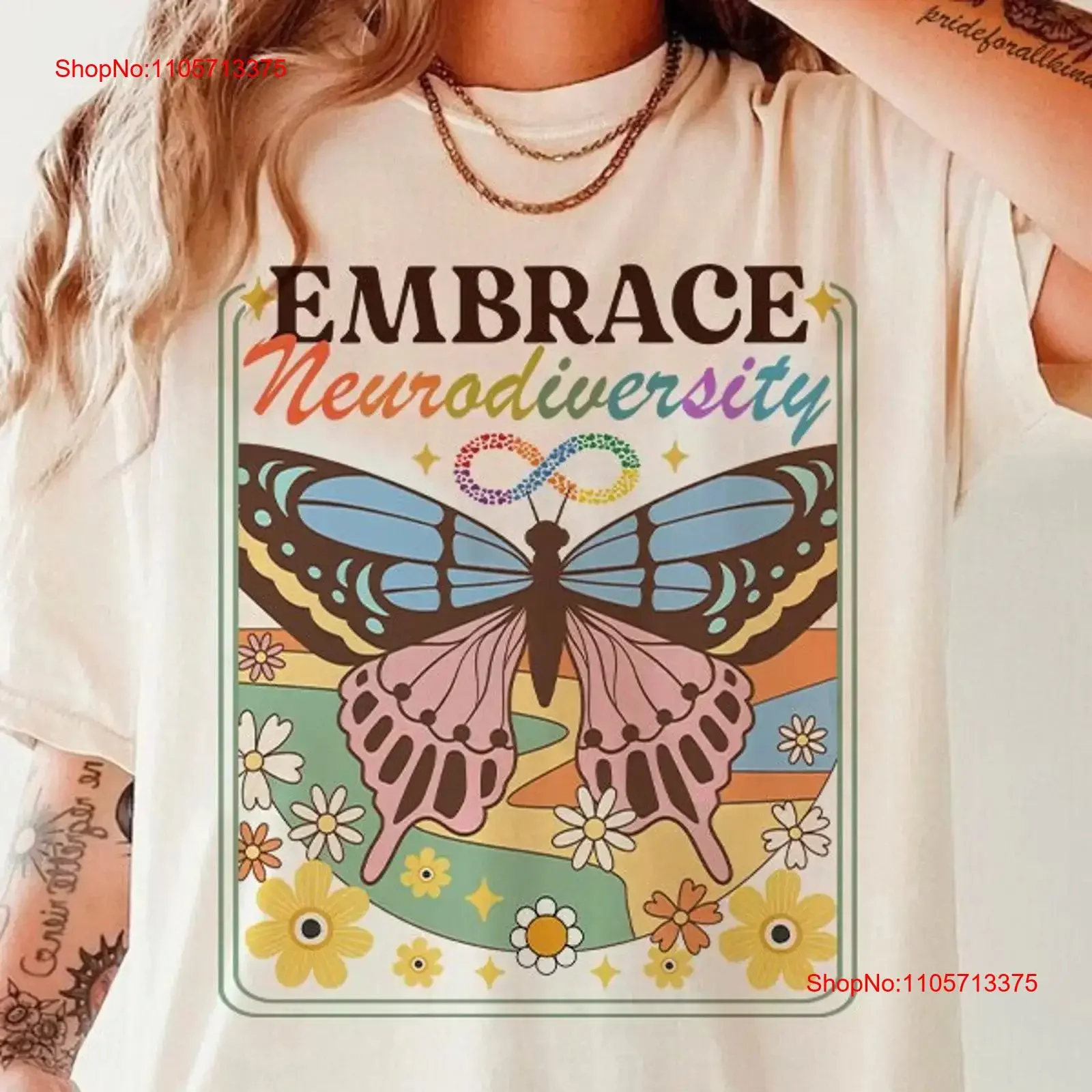 Embrace neurodiversity affirming autism infinity audhd neurospicy bcba shirt adult sensory mom vintage Washed designer clothes