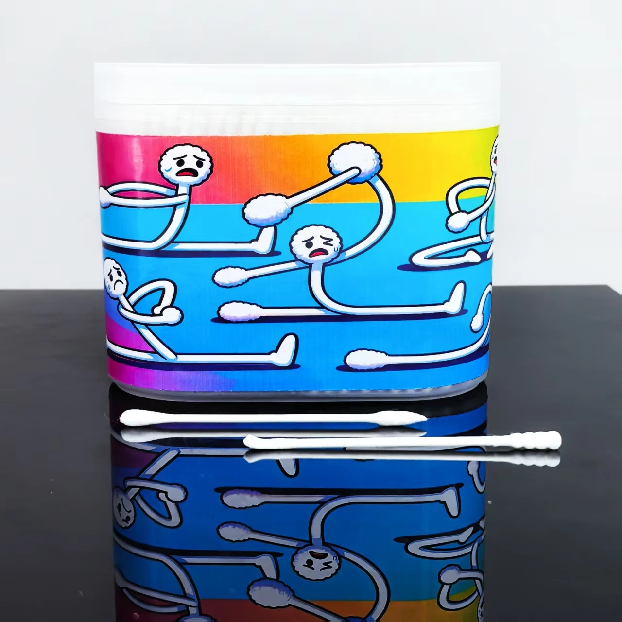 600 قطعة من مسحات القطن المبتكرة لصندوق نمط اليوغا، مسحات قطنية ذات رأسين رفيع، مسحات قطنية هدية منزلية