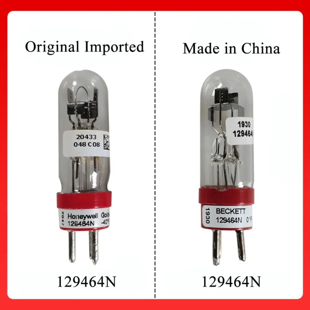 129464N UV Flame Sensor Tube for Honeywell C7035 C7061 Flame Detector Burner Photocell Replacement Parts High Sensitivity