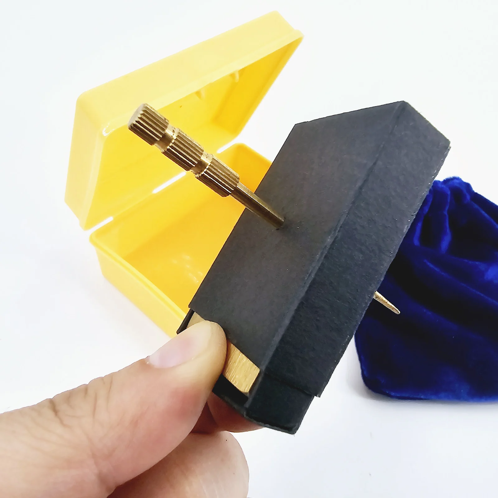 

Needle Through Matchbox Magic Trick - Instant Steel Needle Penetration Visual Illusion for Close Up Street Stage Performance