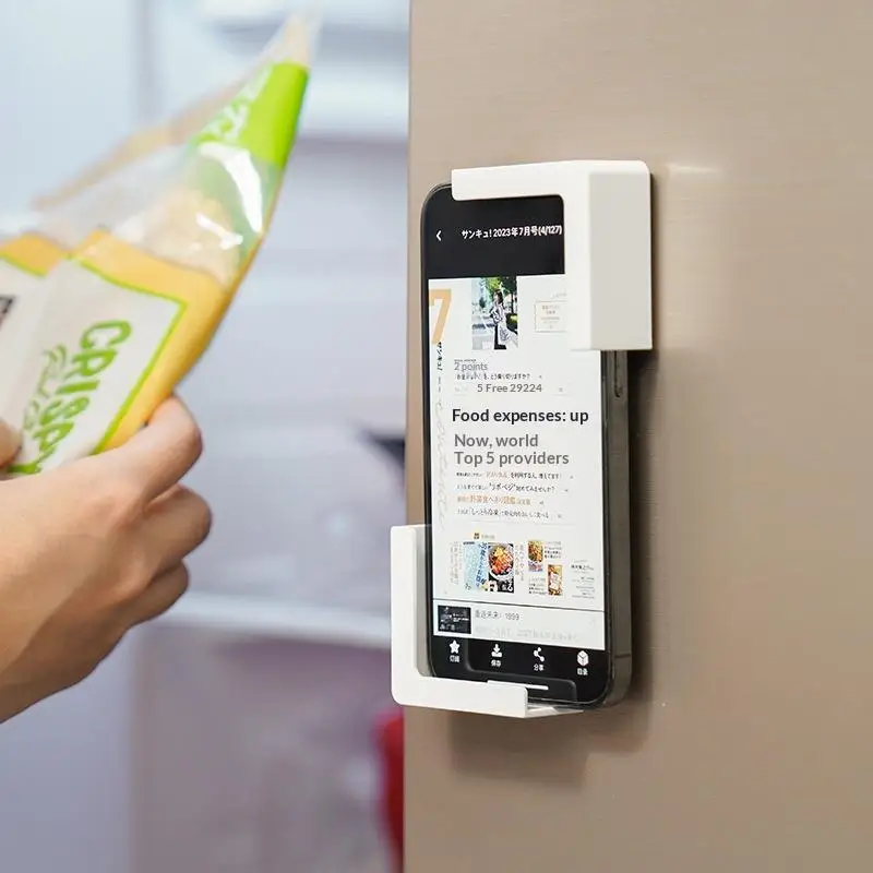 Magnetic Mobile Phone Holders Refrigerator Tablet PC Organizer Wall Mount Storage Tools Household Multi-purpose Stand