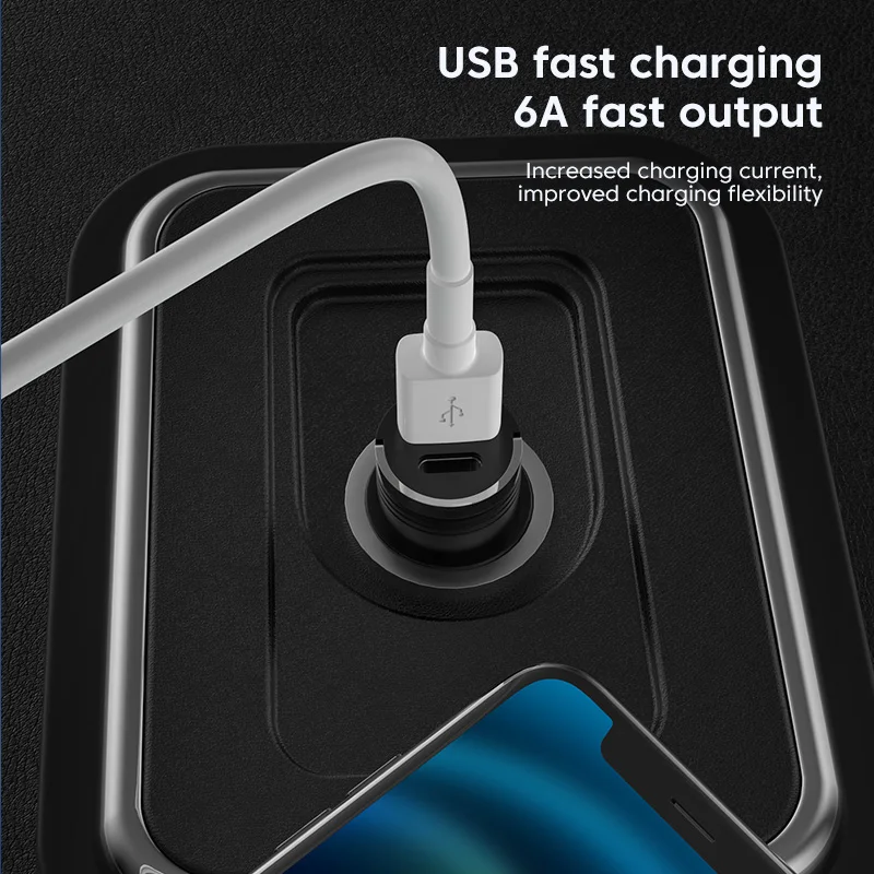 Olaf Pull Ring 66W PD+QC Fast Charging Mini Car Charger USB C Car Phone Charger Adapter For iPhone 14 13 Xiaomi Samsung Huawei image 4
