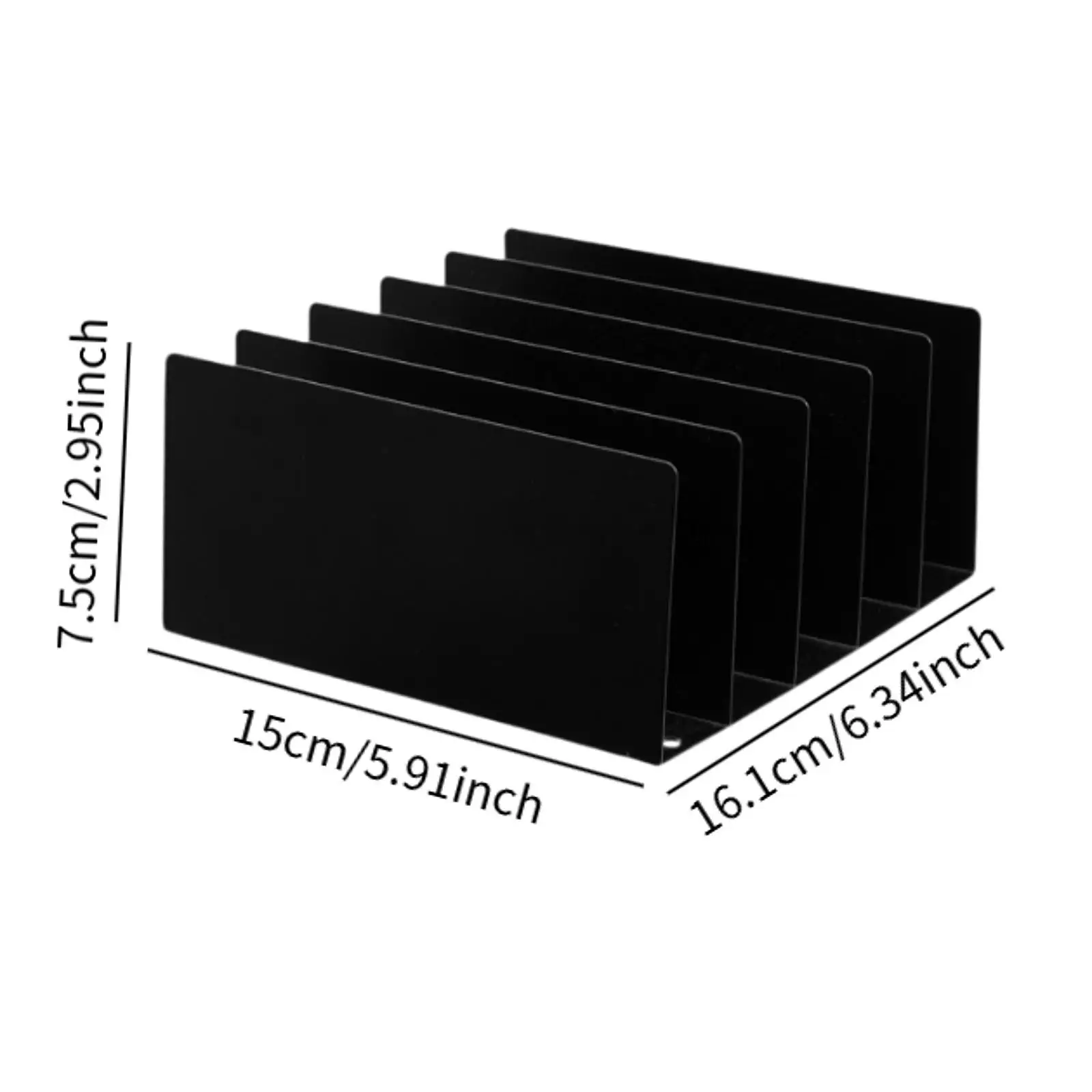 Desk File Organizer Organization 5 Sections Mail Sorter Desktop File Holder Letter Folder Rack for School Accessories