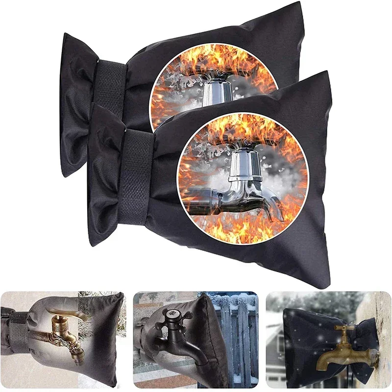 New Winter Waterproof Outdoor Faucet Covers Outside Garden Faucet Freeze Protection Socks Reusable Faucet Protectors