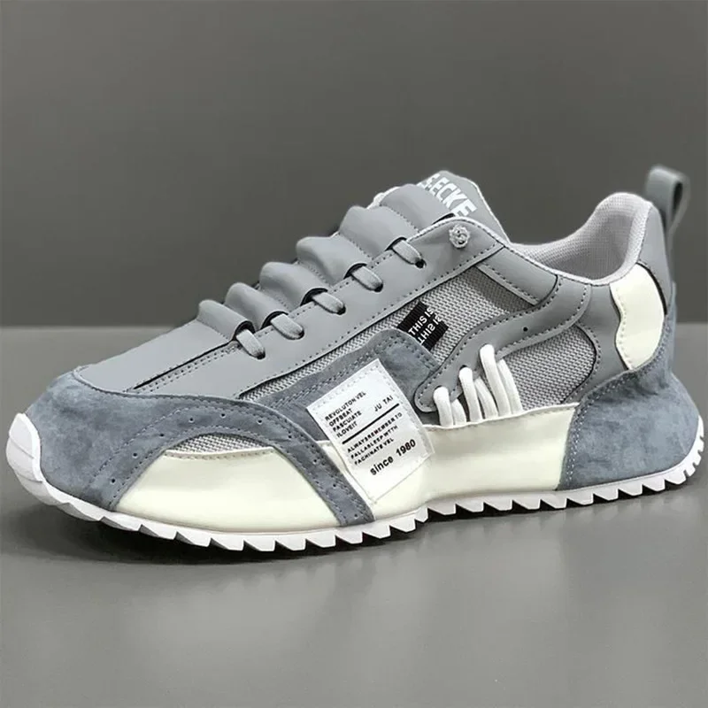 Chaussures de sport respirantes à semelle optique souple pour hommes, chaussures décontractées polyvalentes, confortables, mode de luxe, printemps, automne, 2024