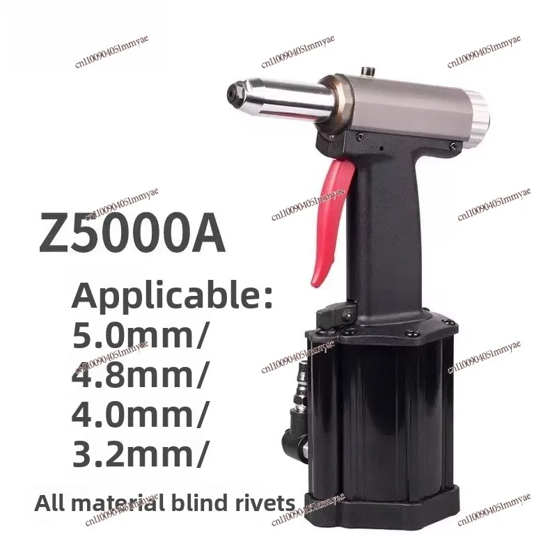 Lightweight and powerful pneumatic blind core rivet gun, nail gun self-priming