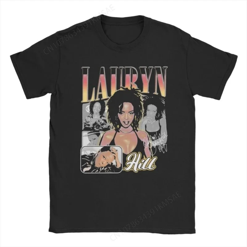 Lauryn Hill Fugees The Famous T Shirts Men's Cotton Fashion for Male T-Shirt Crewneck Tee Shirt Short Sleeve Clothing Printed