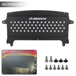 LR Oil Cooler Skid Plate Underhood Shield For BMW F8X M3 F80 15-18 M4 F82 F83 15-20 S55 Engine 3.0L F-Series Aluminum Wrinkle